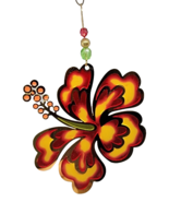 Leighton Lam Ornament 365 Days Of Aloha HIBISCUS FLOWER Limit Ed Brass 1... - £13.32 GBP