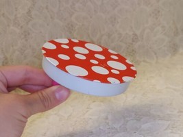 Vintage Tin Toy Noisemaker Made In Usa Red And White W Dots Free Shipping - £9.54 GBP