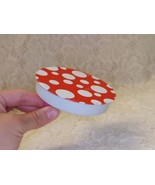 Vintage Tin Toy Noisemaker Made in USA Red and White w Dots FREE SHIPPING - £9.56 GBP