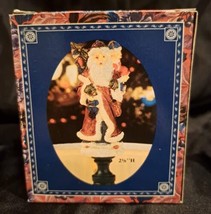Vintage Polystone Christmas Santa Claus Lamp Ornament - £5.25 GBP