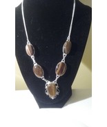 Tiger&#39;s Eye Multi Stone Gemstone Necklace  - £10.38 GBP