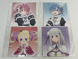 Re:Zero Starting Life in Another World Movie Shikishi Printed Autograph 4 Set - £118.19 GBP