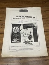Return From The Ashes Pressbook 1966 Movie Poster  Schell United Artists... - $24.75