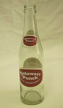 Delaware Punch Advertising Beverages Soda Pop Bottle Glass 10 oz. Old Vi... - £21.35 GBP