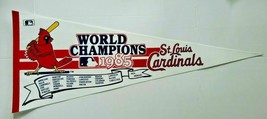 Rare Vintage MLB World Champions 1985 St. Louis Cardinals Pennant 12&quot; x ... - £14.32 GBP