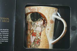 Gustav Klimt 532-8111 The Kiss / creamy Mug Cup in Box  Carmani Antique painting - £11.87 GBP