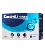 Eva Pharma Carnivita Advance Oral Powder Sachets For Men, Pack Of 30&#39;s /... - $58.99 CAD