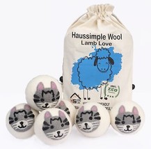 Wool Dryer Balls Fabric Softener Organic Laundry XL New Zealand Reusable Cat US - $20.56