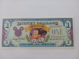 1993 Disney Dollar $1 A-Series Mickey Mouse 65th Birthday – Uncirculated... - $2,274.71 MXN