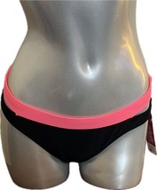 Hula Honey Bikini Swimsuit Bottoms Size Large Hot Pink Black Cutout NEW - $19.80