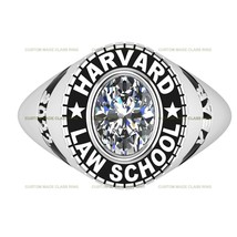 Custom Oval Tourist Flourish Collection Silver925 School Class Ring for Women - £97.13 GBP