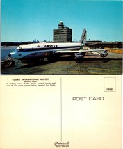 Massachusetts Boston Logan International Airport United Airline Vintage Postcard - £7.34 GBP