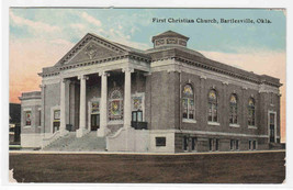 First Christian Church Bartlesville Oklahoma 1910c postcard - £4.74 GBP