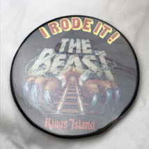 The Beast Kings Island I Rode It 1979 Vintage Pin Button Pinback Roller Coaster  - £7.95 GBP