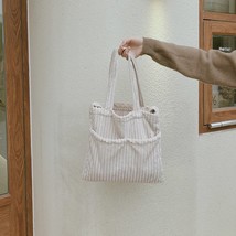 Hylhexyr Women Corduroy Shoulder Bag Ladies Retro Shopper Bags Large Capacity Fe - £28.11 GBP