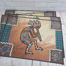 4pc,Tapestry Kokopelli Flute Dance Placemats Southwestern Design Table T... - €12,21 EUR