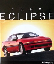 1989/1990 Mitsubishi ECLIPSE brochure catalog 1st Edition US 90 DOHC Turbo - £7.84 GBP