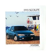 1993 Hyundai SCOUPE sales brochure catalog US 93 LS Turbo - £4.72 GBP