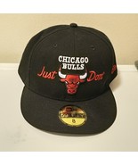 New Era x Just Don Black Chicago Bulls 59FIFTY Fitted Hat Men&#39;s Sz. 8 - €22,96 EUR