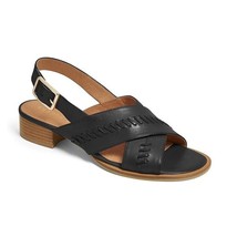 Jack Rogers Womens 6.5 M Black Leather Strappy Sandals NIB ZE9 - £28.33 GBP