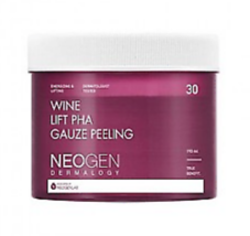 NEW NEOGEN DERMALOGY Wine Lift Pha Guaze Peeling 30ea - $34.64