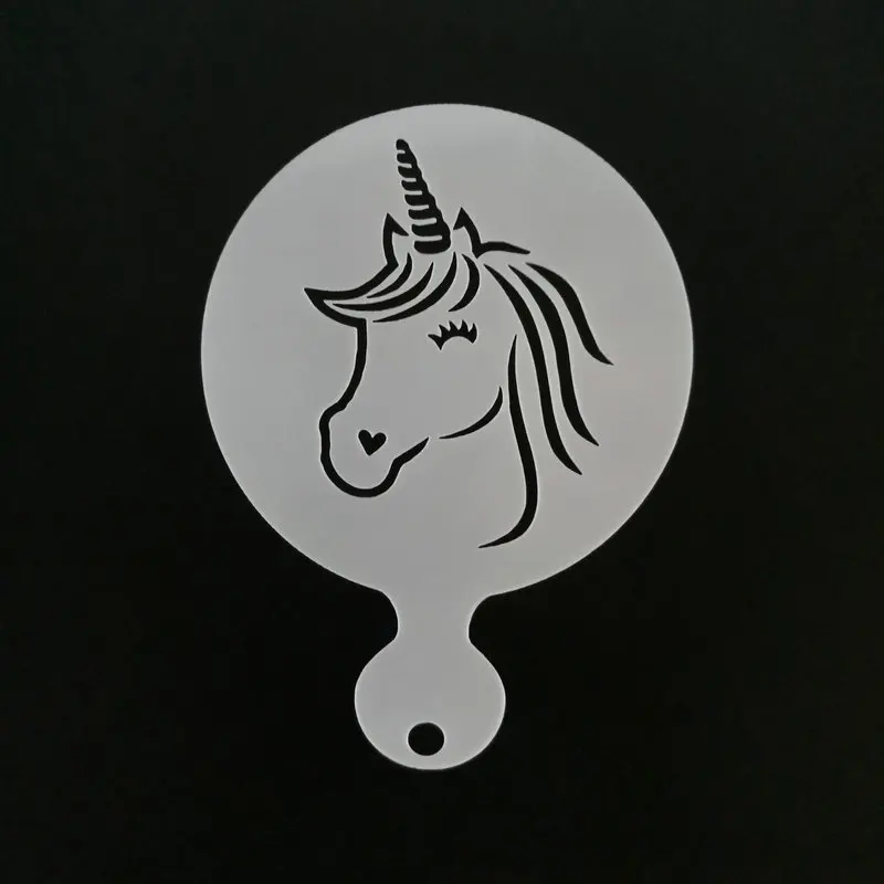 Sporting 4pcs Unicorn Design Coffee Latte Cappuccino Barista Art Stencil... - $29.90