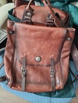 NEW Old Trend Lawnwood Burgandy Hombre Backpack - $128.00