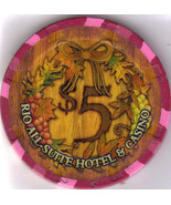 Autumn Leaves Rio Las Vegas $5 Limited Edition 500  vintage Casino Chip - $203.27 MXN
