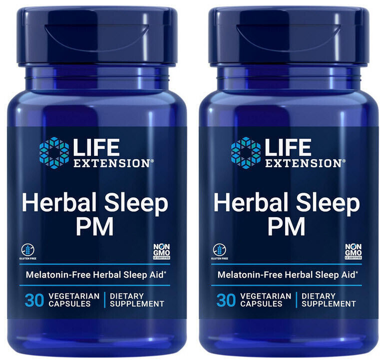 Primary image for HERBAL SLEEP PM  SLEEP AID 60 Capsule  LIFE EXTENSION