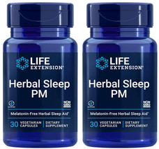 HERBAL SLEEP PM  SLEEP AID 60 Capsule  LIFE EXTENSION - $37.99