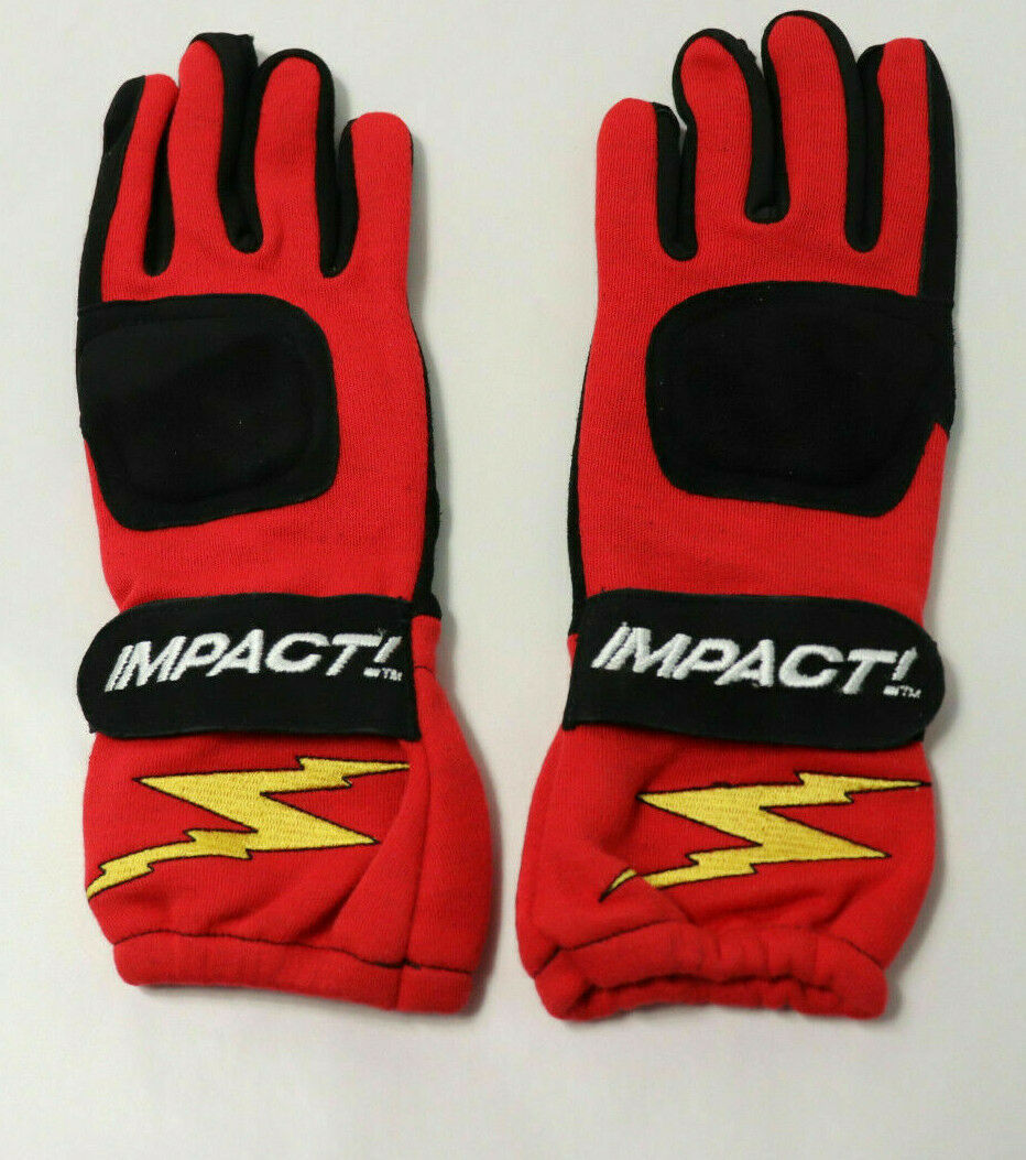 IMPACT RACE GLOVES G1 Nomex RED Racing ISO Certified Small S NEW - $29.99