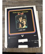 CED Videodisc NOT Laser Disc El Cid TWO DISCS - $391.00 CAD