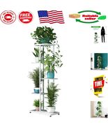 Elegant 5-Tier Metal Plant Stand for 6 Potted Plants - Indoor &amp; Outdoor ... - $996.82 MXN