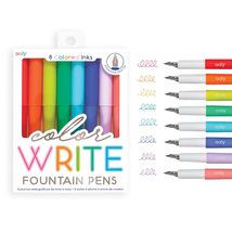 Ooly Color Write Colorful Fountain Pens, Fountain Pen Pack of 8 Colored ... - £15.58 GBP