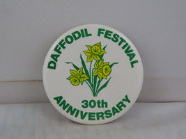 Vintage Event Pin - Daffodil Festival 30th Anniversary - Celluloid Pin  - $15.00