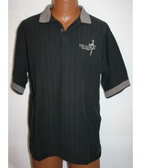 Vintage EXCALIBUR Hotel &amp; Casino Las Vegas Embroidered Logo Black Polo S... - $552.51 MXN