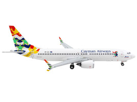 Boeing 737 MAX 8 Commercial Aircraft Cayman Airways White w Tail Graphics 1/400 - £42.96 GBP
