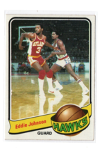 1979-80 Topps Eddie Johnson #24 Atlanta Hawks NBA Basketball Card VG-EX - $1.75