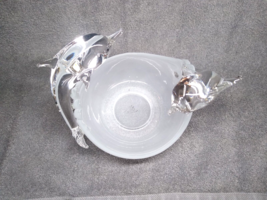 Partylite Jump For Joy Dolphins Votive Holder Frosted Glass Bowl - P8526 - £16.34 GBP
