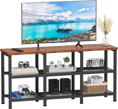 Furologee Tv Stand, Small Media Console Table With 3-Tier Storage, Rusti... - $1,458.85 MXN