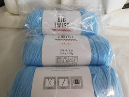 Big Twist Value lot of 3 Cornflower dye lot 650360 - £12.50 GBP