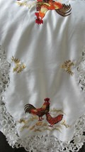 &quot;&quot;Embroidered Chicken Design Table Runner&quot;&quot; - £6.86 GBP