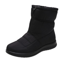 Women&#39;s Winter High Boots Anti-skid Women Shoes Outdoor Quality Hard-wearing Sno - £46.04 GBP