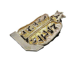 925 Sterling Silver Vintage 10 Commandments Cutout Religious Pendant PT1... - $85.09