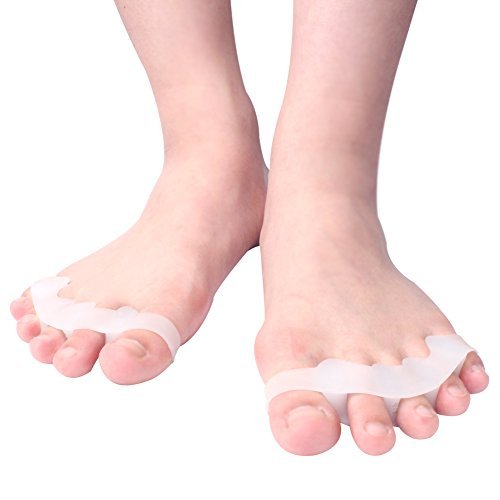 Silicone Toe Separators for Men &amp; Women - Gel Toes Spacers &amp; Stretcher f... - $8.81