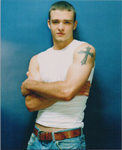 Justin Timberlake young 8x10 promotional photo in white tank top and jeans - $9.50