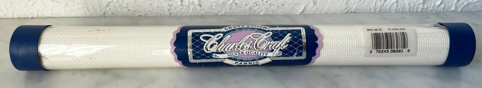 Charles Craft 14 Count Cotton Aida Cross Stitch Fabric Tube 15 x18 Antiq... - $7.55