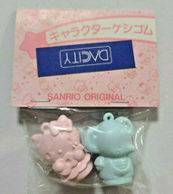 Hello Kitty Eraser Old SANRIO Logo 1986&#39; Vintage Super Rare - £22.08 GBP