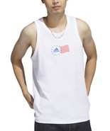 adidas Men&#39;s American Flag Tank - White-XL - $321.04 MXN