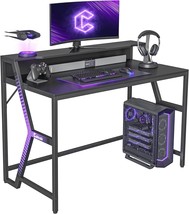 Cubicubi Carrier Gaming Desk 47-Inch Gamer Workstation, Home Computer Carbon - £91.44 GBP